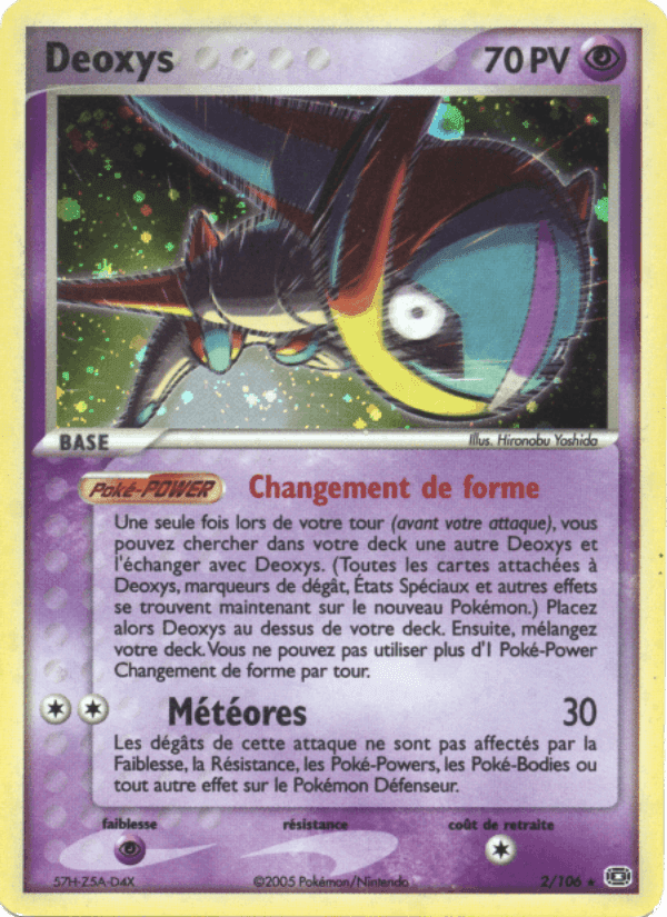 Deoxys, carte 2 de EX Émeraude