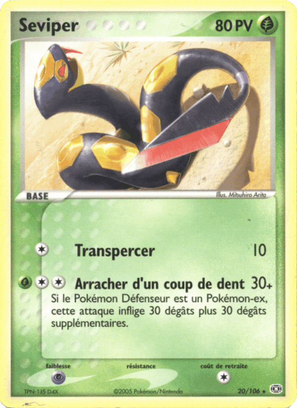 Séviper, carte 20 de EX Émeraude