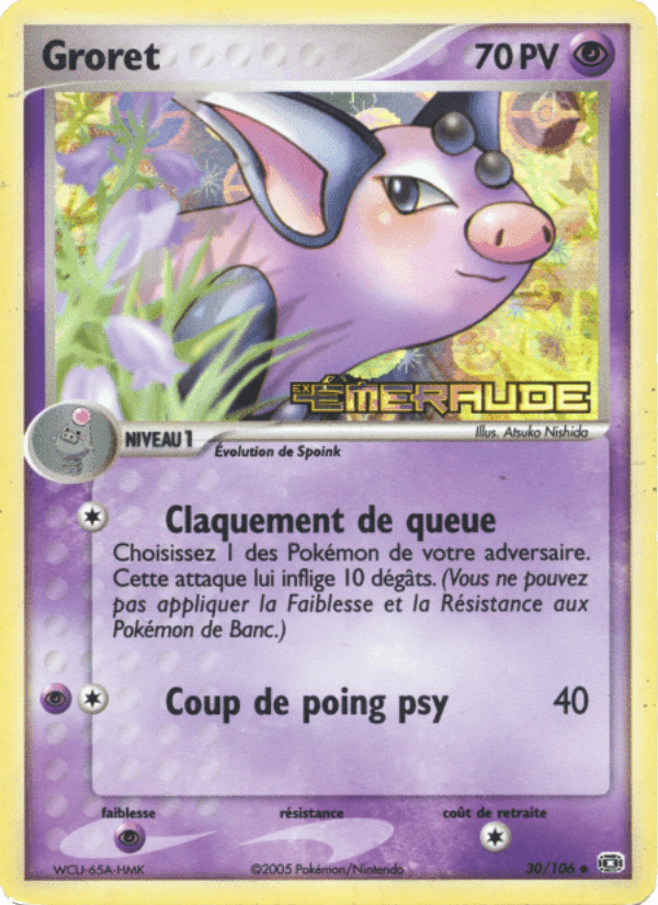 Groret, carta 30 di EX Émeraude