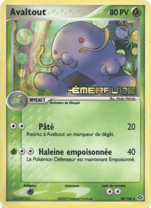 Avaltout, carte 40 de EX Émeraude