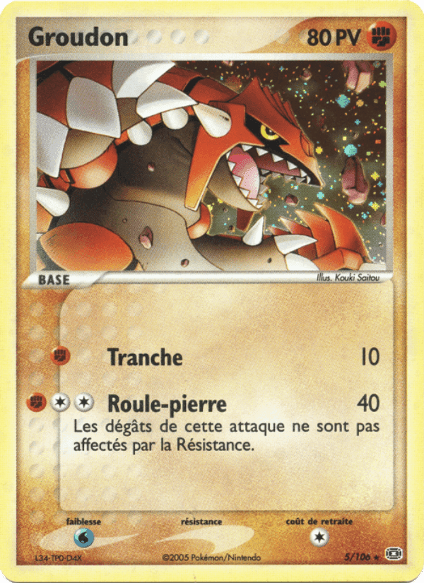 EX Émeraude の 5 番、Groudon