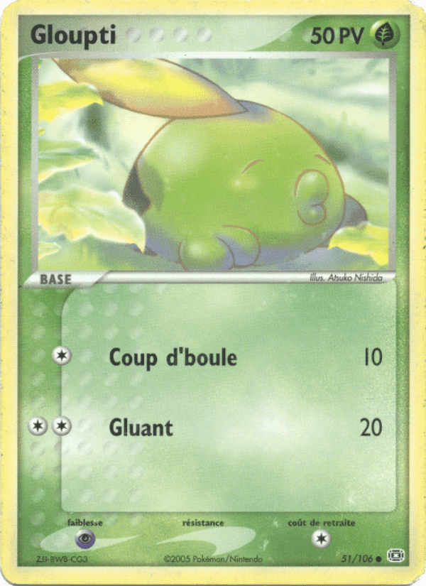 Gloupti, card 51 from EX Émeraude