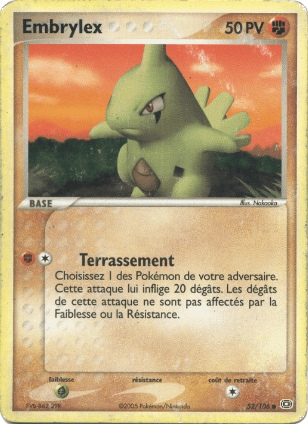 Embrylex, carte 52 de EX Émeraude