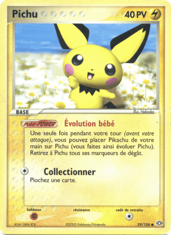 EX Émeraude の 59 番、Pichu