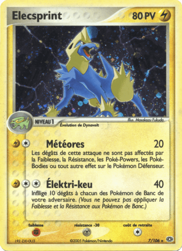 Élecsprint, carte 7 de EX Émeraude