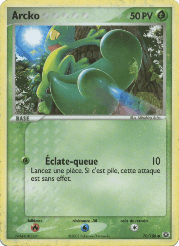 Arcko, card 70 from EX Émeraude