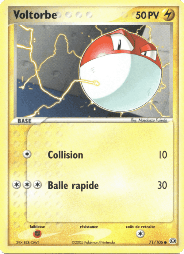 Voltorbe, card 71 from EX Émeraude