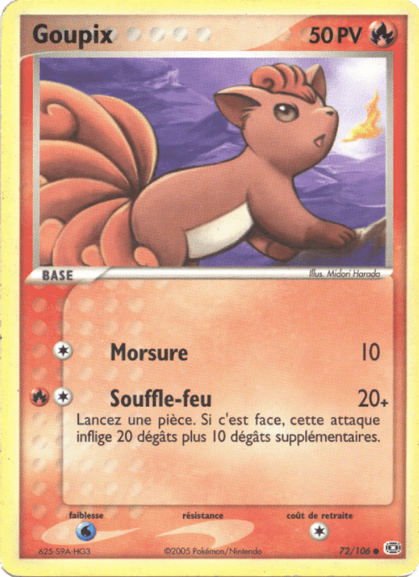 Goupix, carta 72 di EX Émeraude