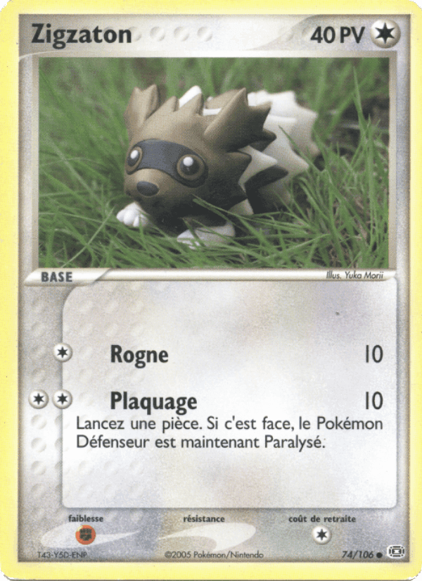 Zigzaton, carta 74 de EX Émeraude