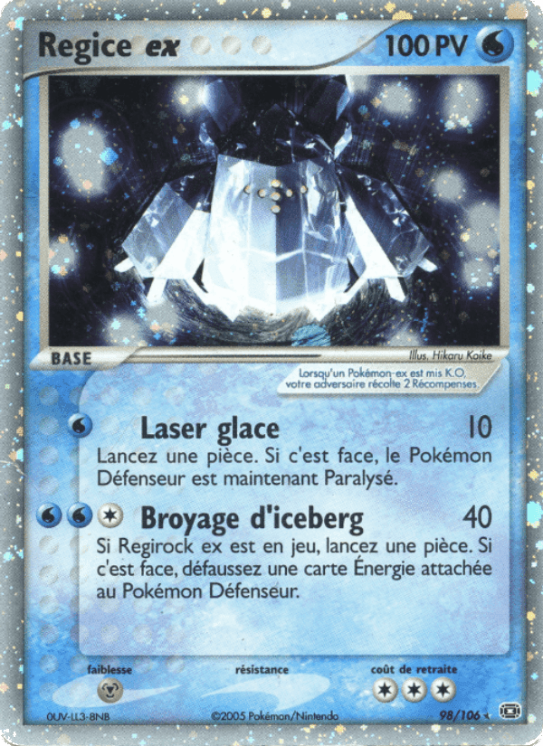 Regice ex, carta 98 di EX Émeraude