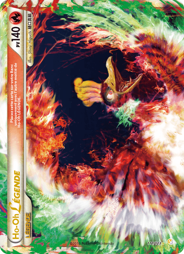 Ho-Oh LÉGENDAIRE, carte 111 de HeartGold SoulSilver