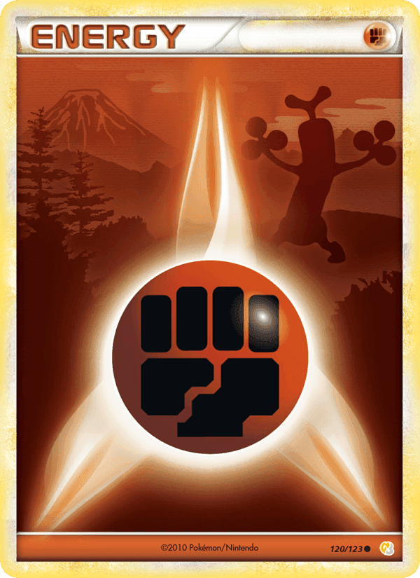 Énergie Combat, card 120 from HeartGold SoulSilver