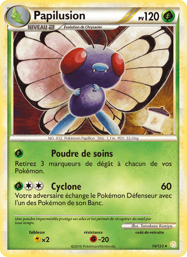 Papilusion, carte 16 de HeartGold SoulSilver