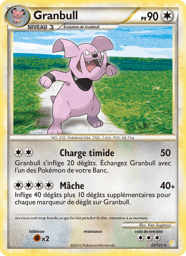 Granbull, carte 22 de HeartGold SoulSilver
