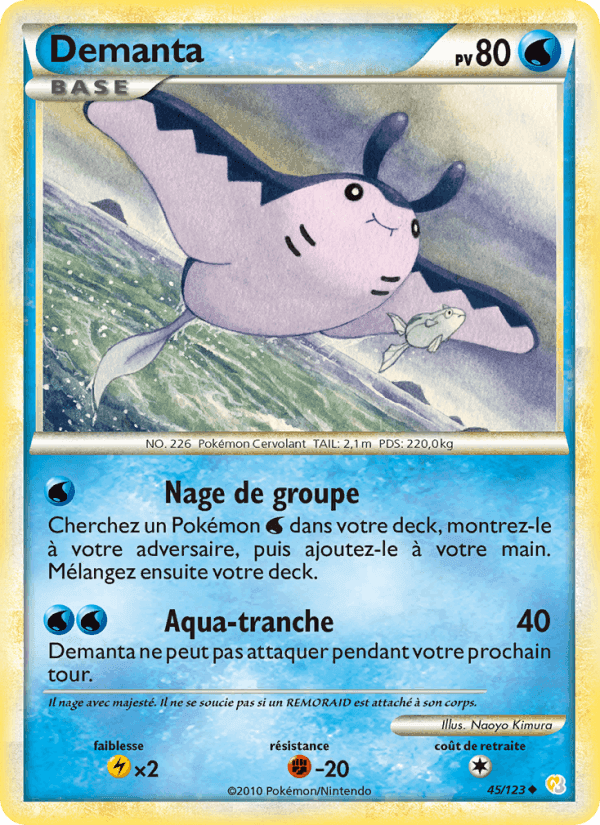 Démanta, carte 45 de HeartGold SoulSilver