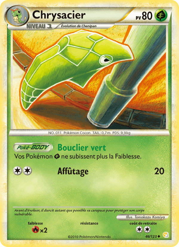 Chrysacier, carte 46 de HeartGold SoulSilver