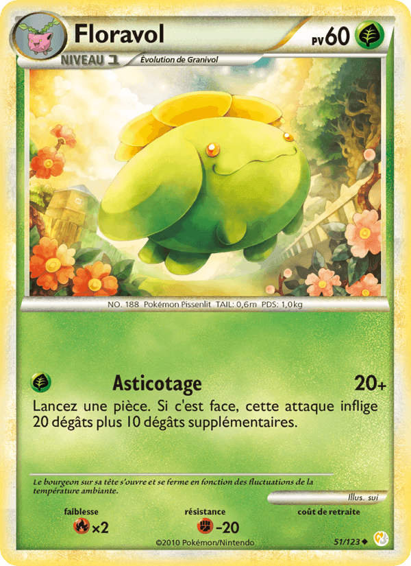 Floravol, carte 51 de HeartGold SoulSilver