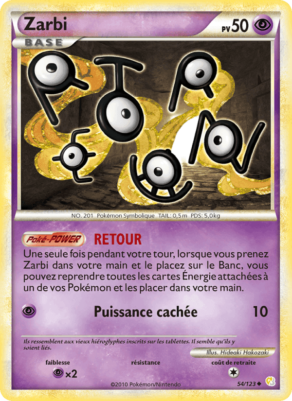 Zarbi, carte 54 de HeartGold SoulSilver