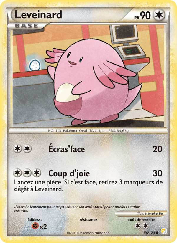 Leveinard, carte 58 de HeartGold SoulSilver