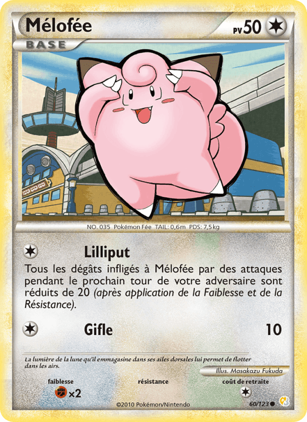 Mélofée, carte 60 de HeartGold SoulSilver