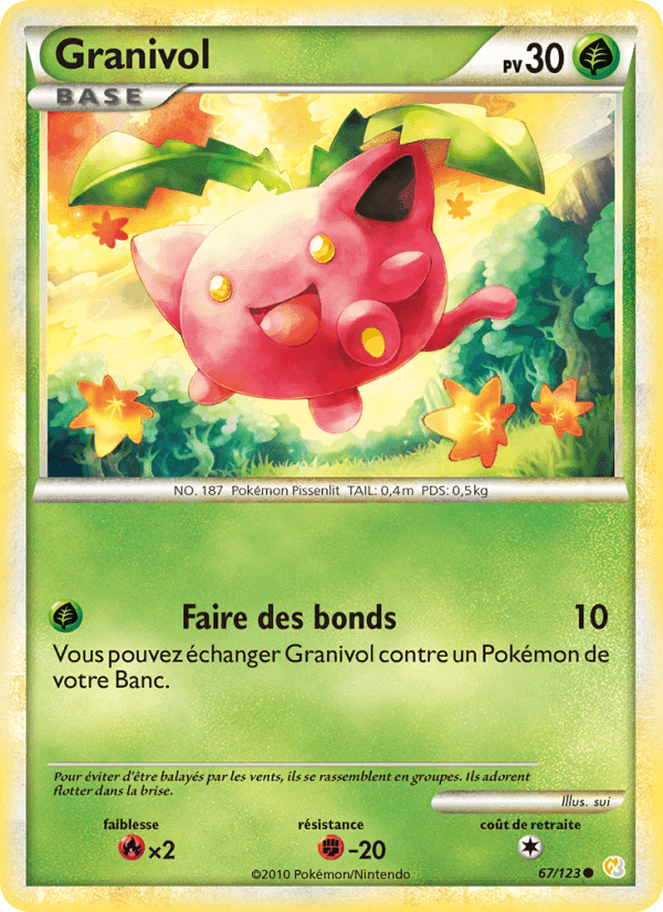 Granivol, carte 67 de HeartGold SoulSilver