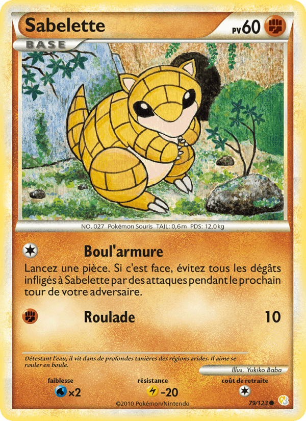 Sabelette, carte 79 de HeartGold SoulSilver