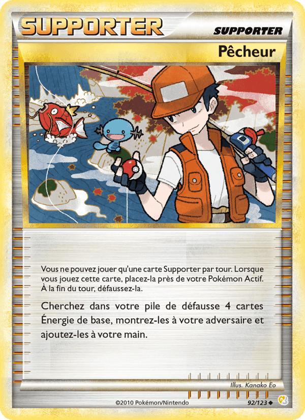 Pêcheur, carta 92 di HeartGold SoulSilver