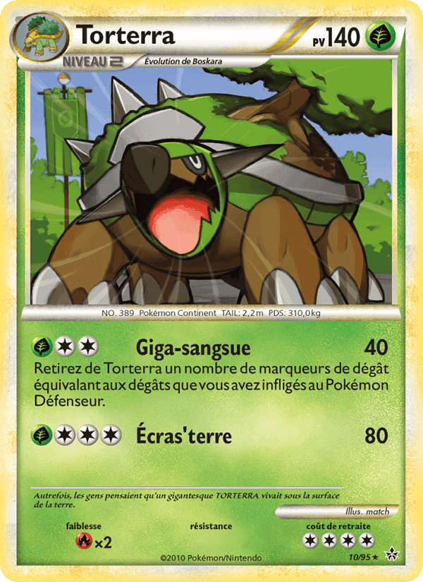 Torterra, carte 10 de Déchaînement