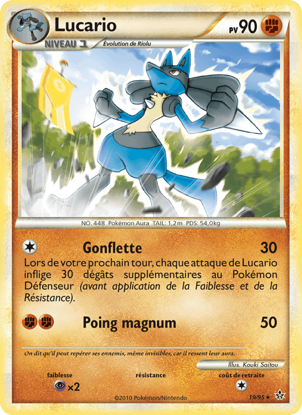 Lucario, carte 19 de Déchaînement