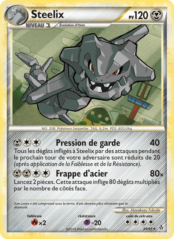 Steelix, carte 24 de Déchaînement