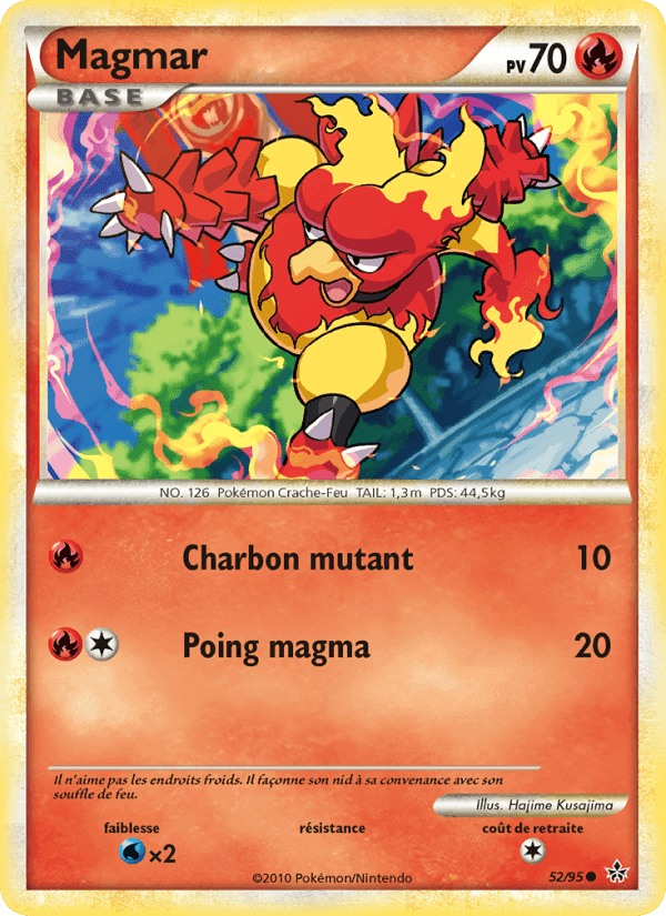 Magmar, carte 52 de Déchaînement