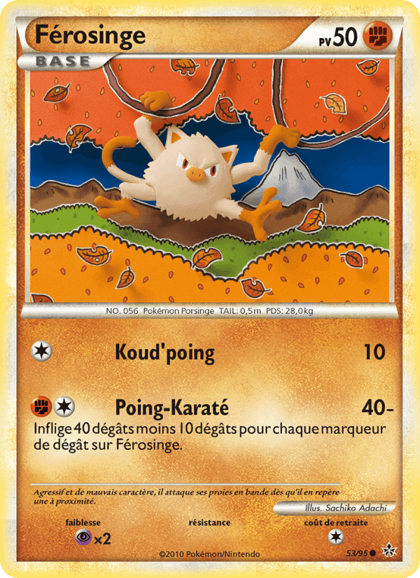 Férosinge, carte 53 de Déchaînement