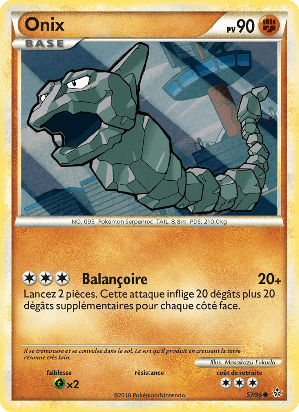 Onix, carte 57 de Déchaînement