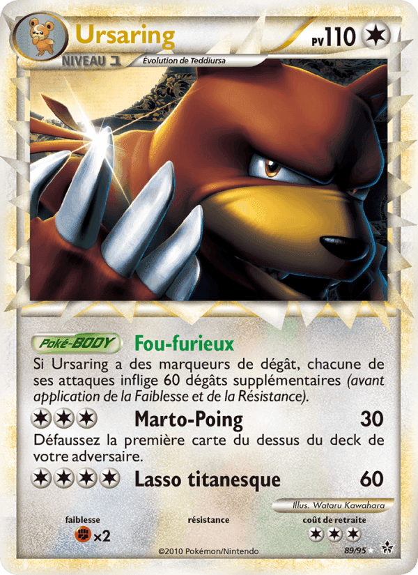 Ursaring, carta 89 di Déchaînement