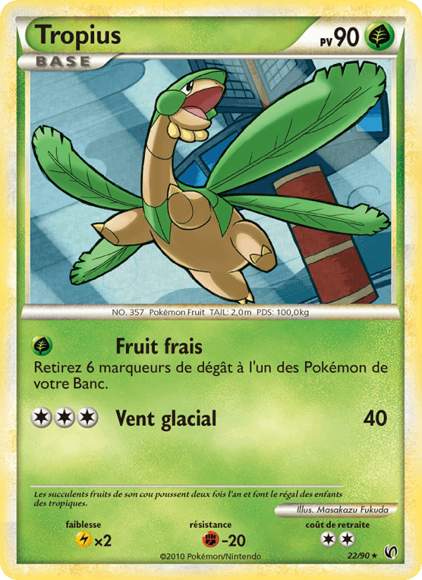 Tropius, card 22 from Indomptable