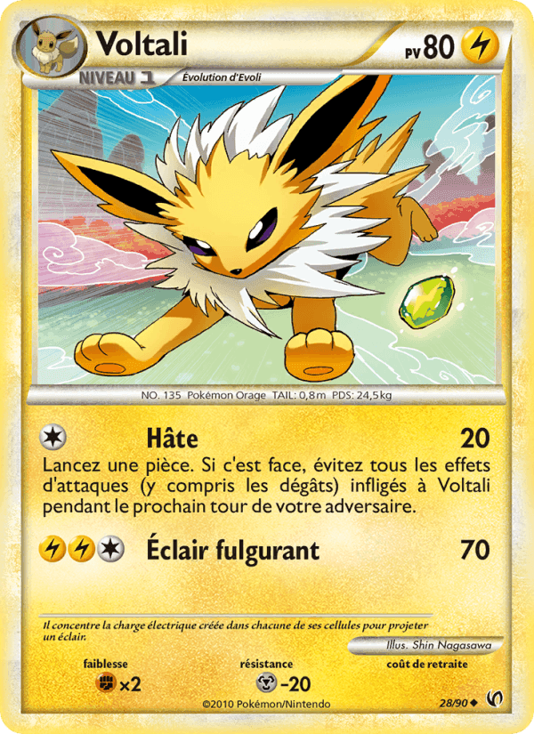 Voltali, card 28 from Indomptable