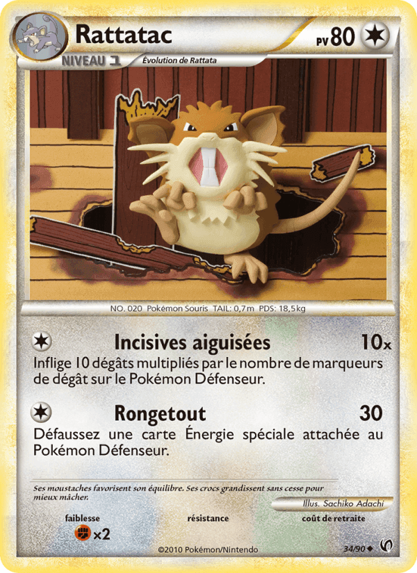 Rattatac, carta 34 de Indomptable
