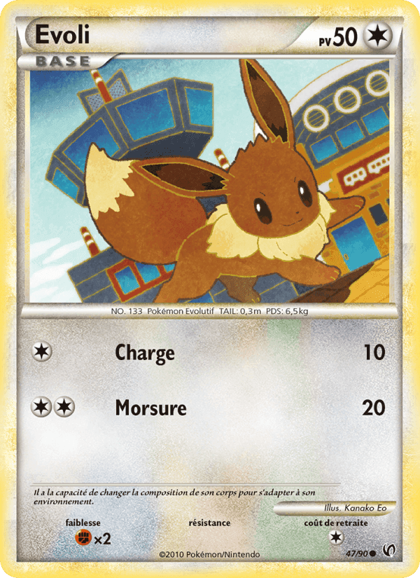Evoli, carte 47 de Indomptable
