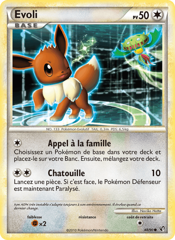 Evoli, card 48 from Indomptable