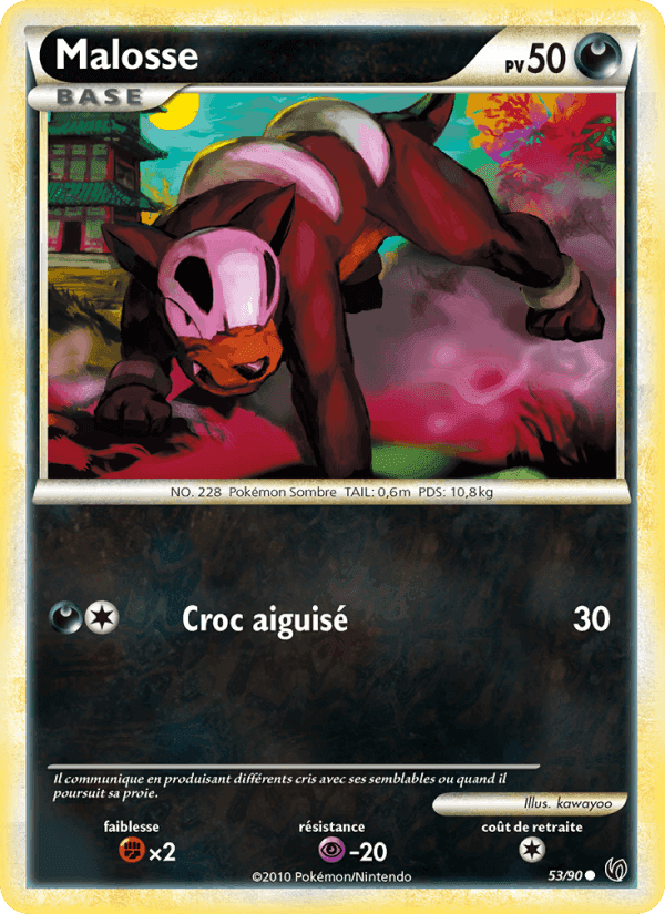 Malosse, card 53 from Indomptable