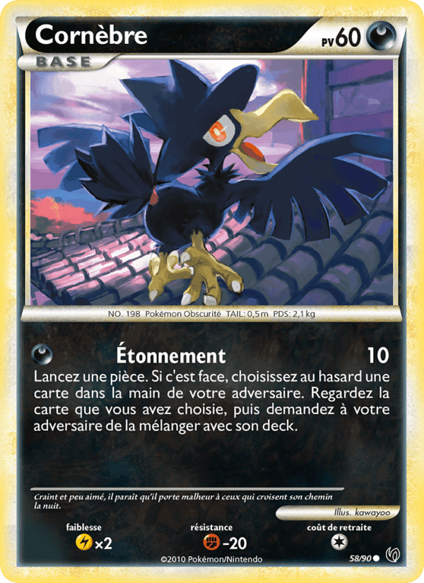Cornèbre, carta 58 di Indomptable