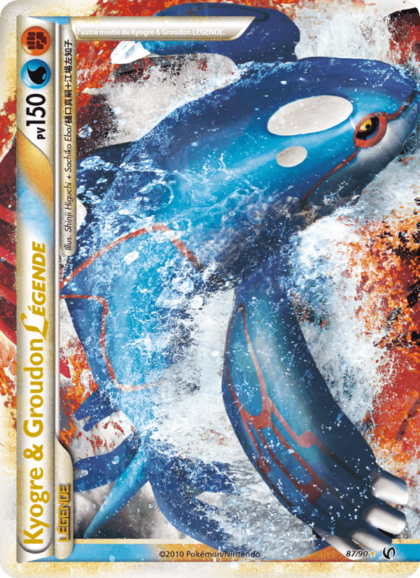 Kyogre & Groudon LÉGENDE, carte 87 de Indomptable
