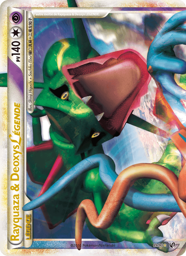 Rayquaza & Deoxys LÉGENDE, card 89 from Indomptable
