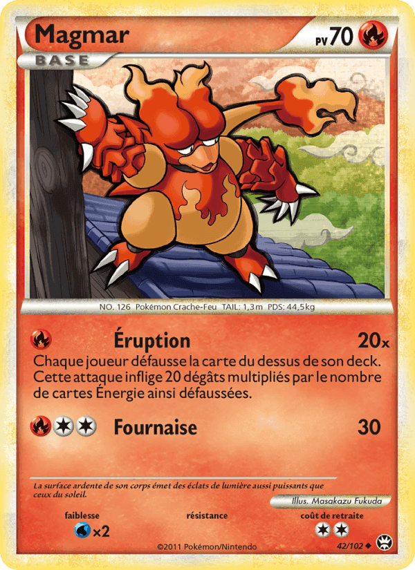 Magmar, carte 42 de Triomphant