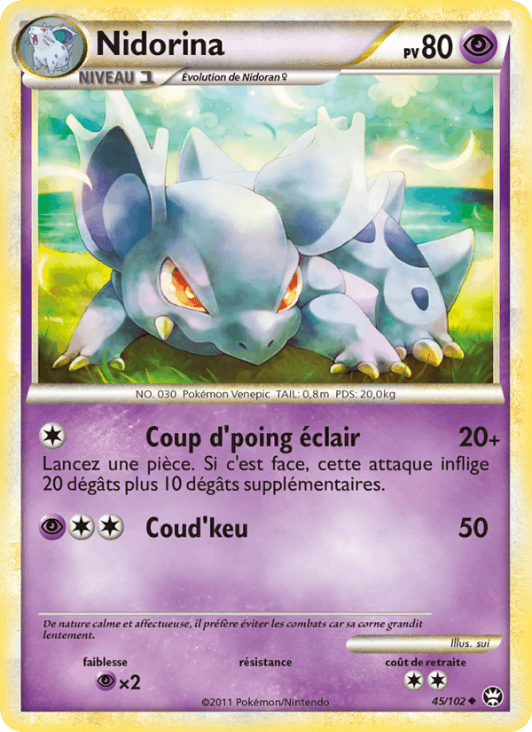 Nidorina, carta 45 de Triomphant