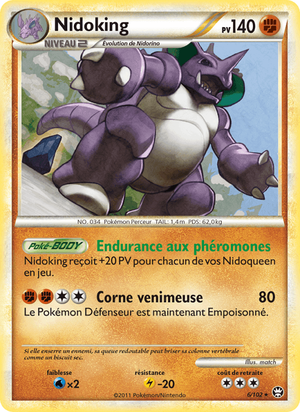 Nidoking, carta 6 di Triomphant
