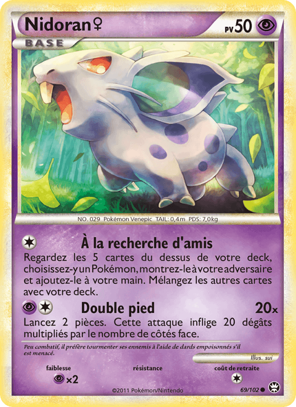 Nidoran♀, card 69 from Triomphant