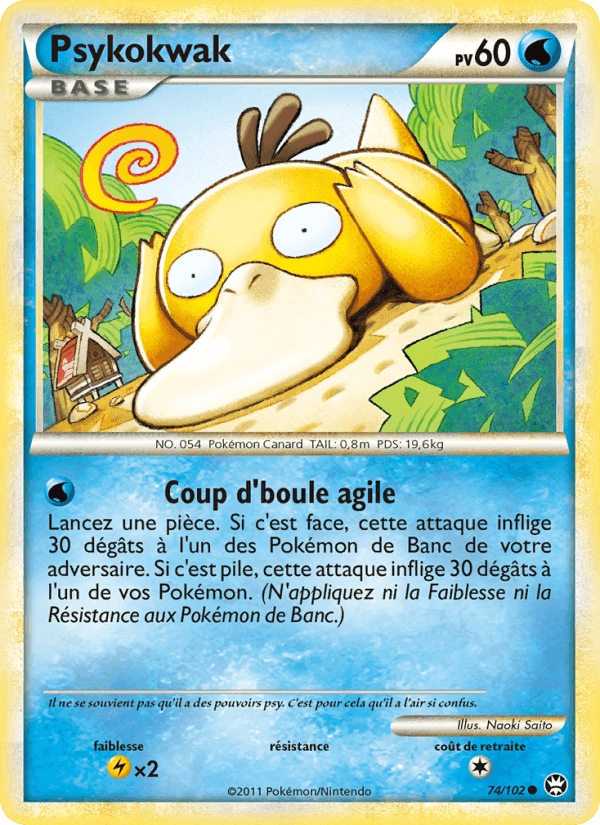 Psykokwak, carte 74 de Triomphant