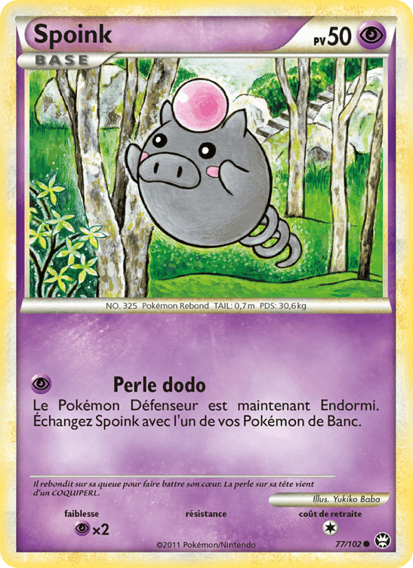 Spoink, carte 77 de Triomphant