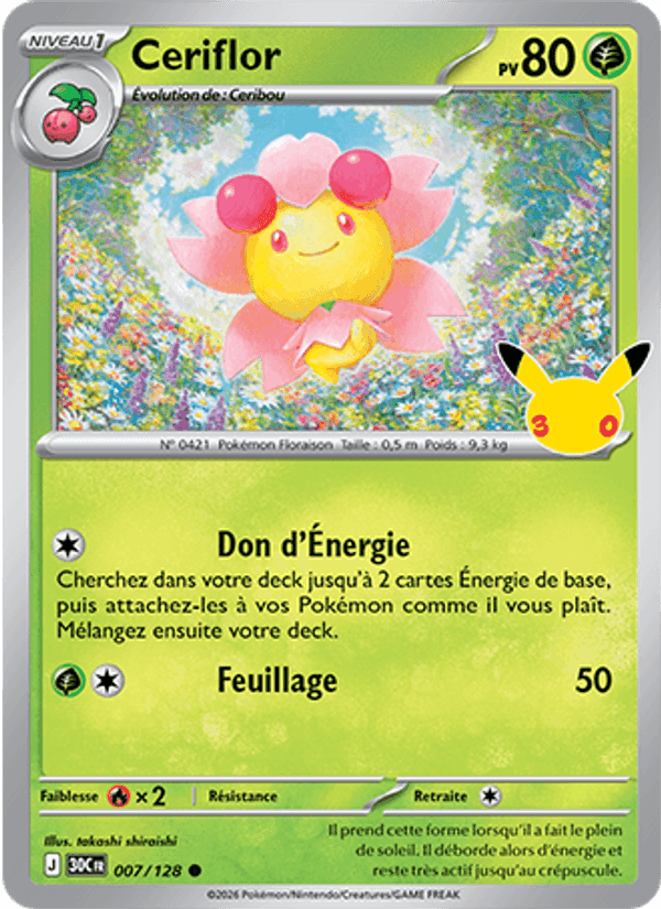 Ceriflor, carte 007 de 30ᵉ Anniversaire